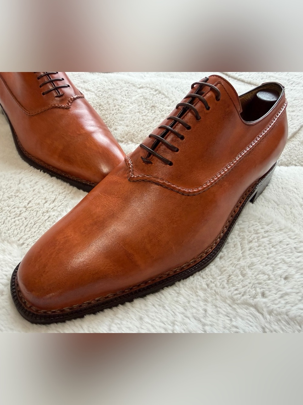 $1,695 Sutor Mantellassi Norwegian Welted Goiser Lace Up Oxford Shoes 42 9